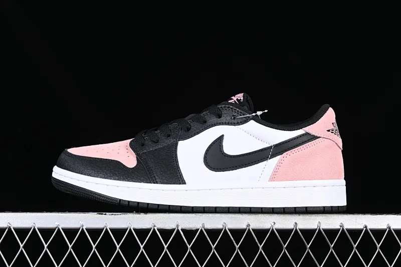All categories Air Jordan Jordan series basketball shoes Air Jordan 1 Low G version pure original Air Jordan 1 Low OG "Bleached Coral" AJ1 Joe 1 black powder cultural basketball shoes CZ0790-061